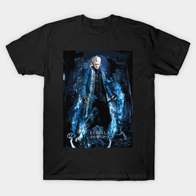 Devil May Cry 3 Vergil T-Shirt by syanart